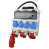 Sunpulse rozvodna 32A (16A) bila 1x32A in, 1x32A out, 2x 16A out